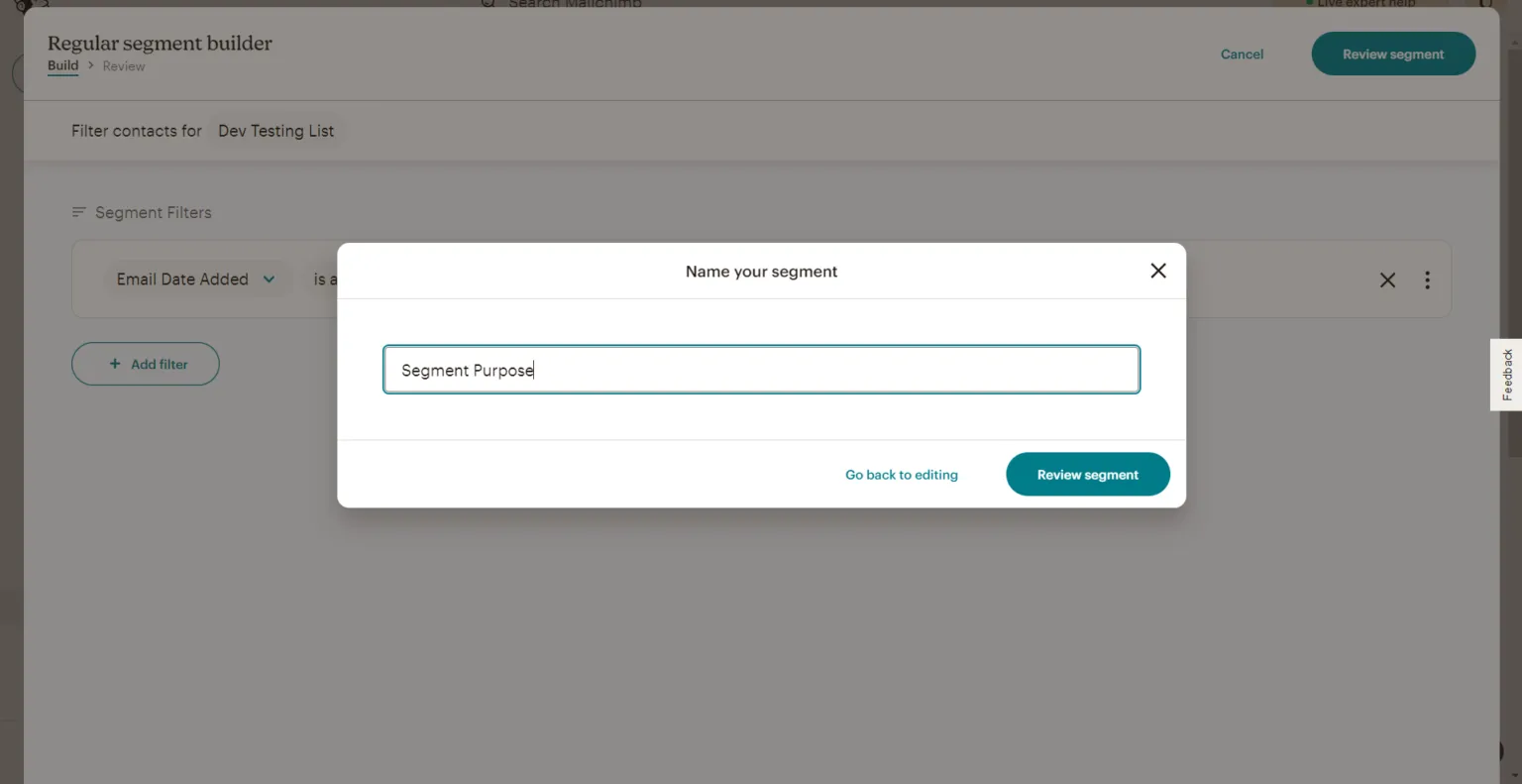 Step by Step Guide to create Segmentation